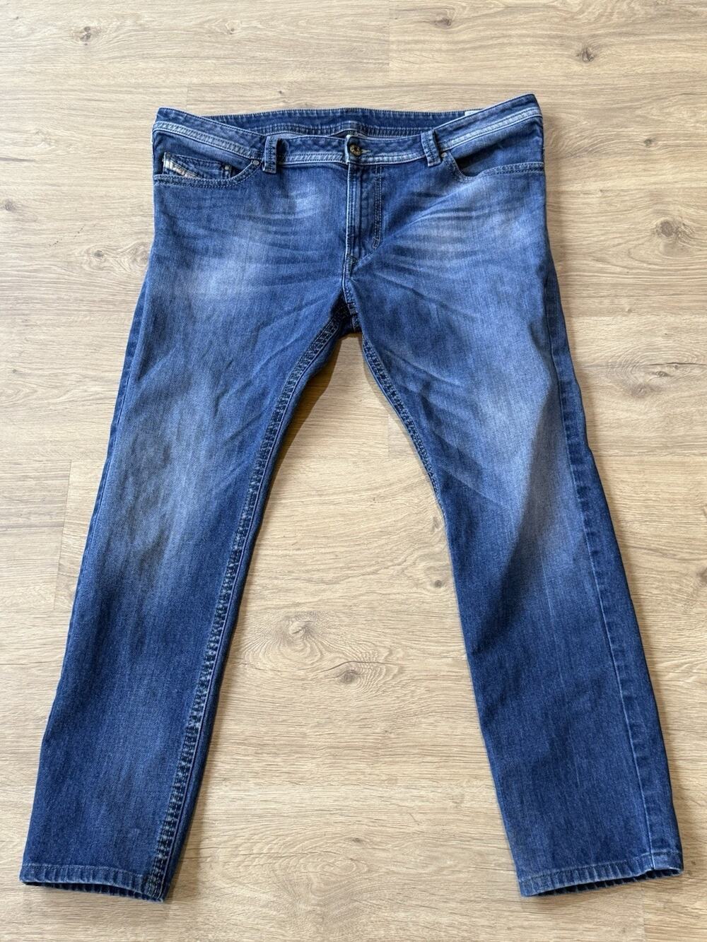 Diesel Thavar Zip Jeans Men's 40 x 29 Blue 0848C Slim Skinny